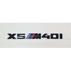 Емблема напис багажника BMW X5M40i чорна