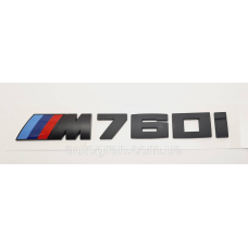 Емблема напис багажника BMW M760i чорна