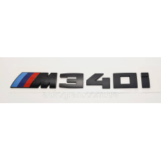 Емблема напис багажника BMW M340i чорна