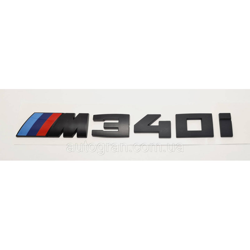 Емблема напис багажника BMW M340i чорна