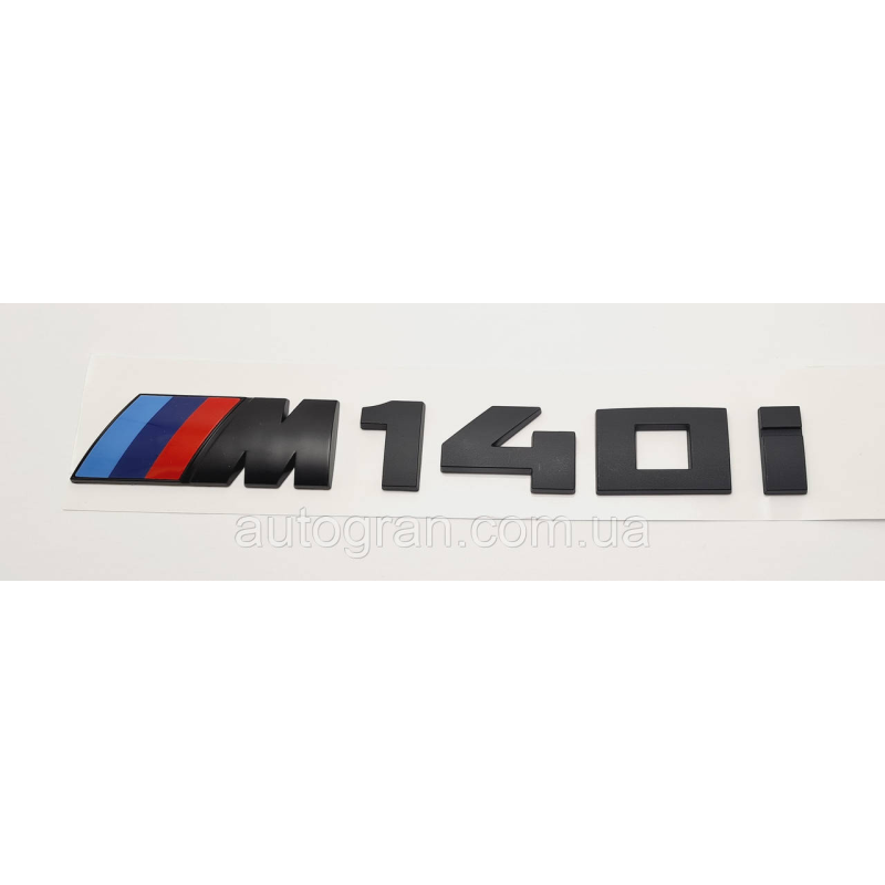 Емблема напис багажника BMW M140i чорна