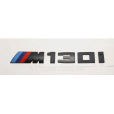 Емблема напис багажника BMW M130i чорна
