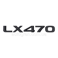 Емблема напис багажника Lexus LX470 чорна