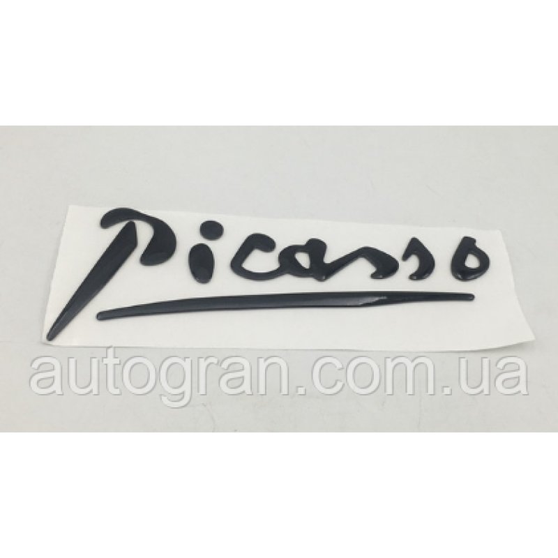 Емблема напис Citroen C3 C4 Picasso чорний