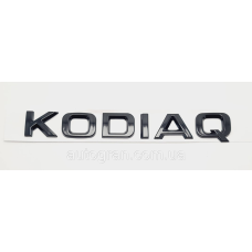 Емблема напис багажника Skoda Kodiaq чорна