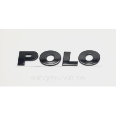 Емблема напис багажника VW Polo чорний