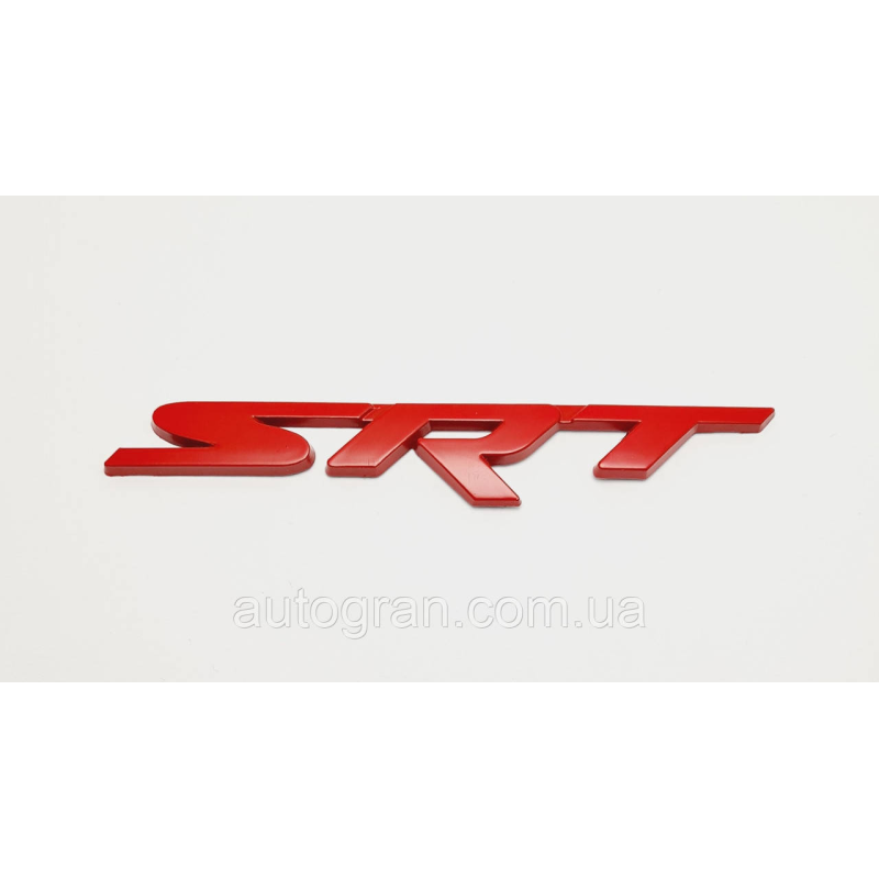 Емблема кузова Dodge Jeep Chrysler SRT червона
