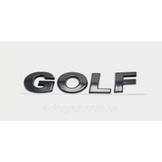 Емблема напису багажника VW Volkswagen Golf чорна