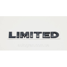 Емблема напису багажника Limited 12.5см*1.8см чорна