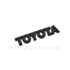 Емблема напис багажника Toyota чорний