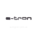 Емблема на кузов Audi e-tron etron чорна