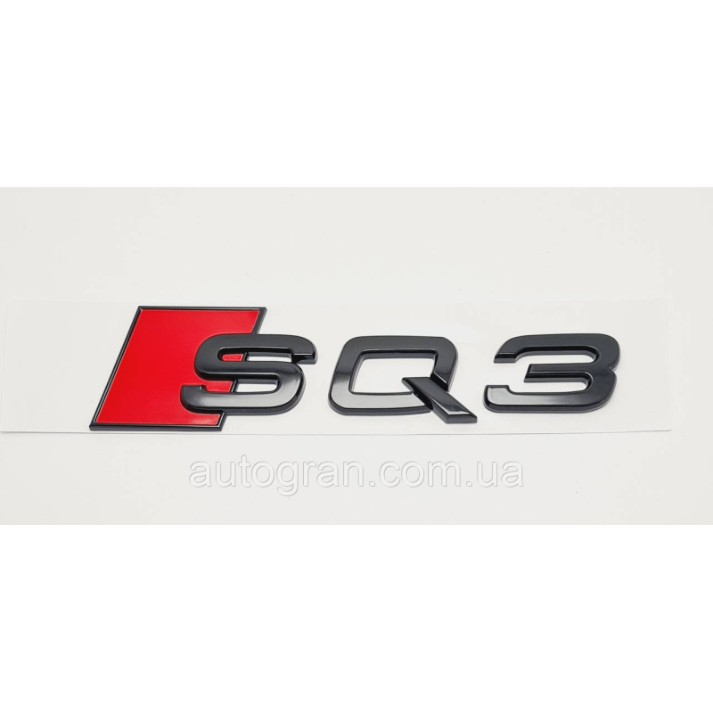 Емблема на кузов Audi SQ3 чорна