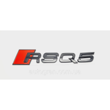 Емблема на кузов Audi RSQ5 чорна