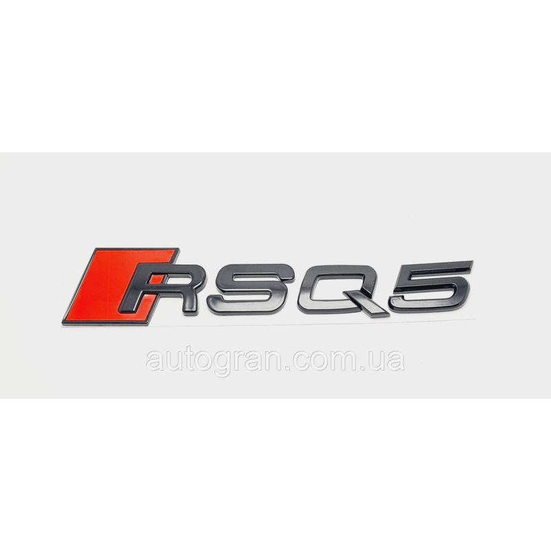 Емблема на кузов Audi RSQ5 чорна