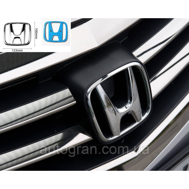 Емблема решітки радіатора та багажника Honda Accord Civic 123мм*100мм