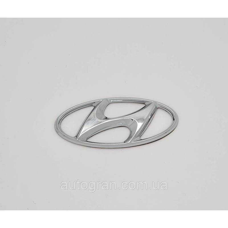 Емблема решітки радіатора Hyundai 7.8 см х 3.5 см Емблема решітки радіатора Hyundai 7.8 см х 3.5 см