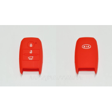 Силіконовий чохол на смарт-ключ Kia червоний
