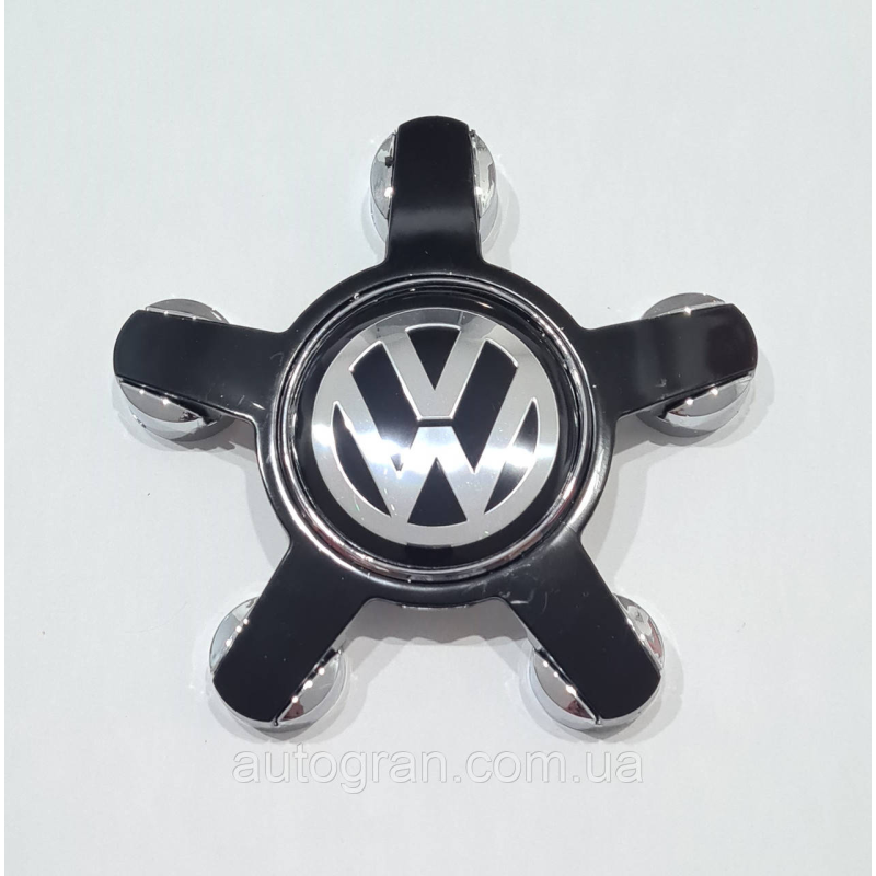Заглушки ковпачки литих дисків VW Volkswagen “зірка“ чорні