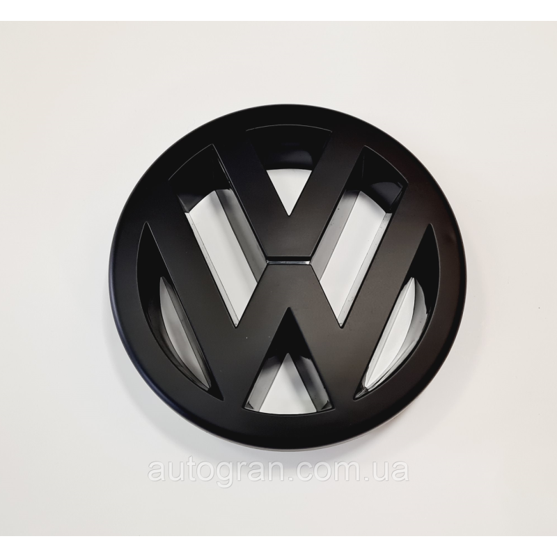 Емблема решітки радіатора VW Volkswagen Golf 5, Polo 05-09, Touran 03-06 чорна матова