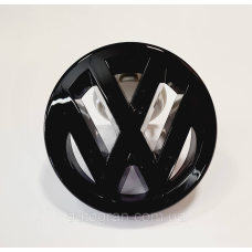 Емблема решітки радіатора VW Volkswagen Golf 5, Polo 05-09, Touran 03-06 чорна глянець