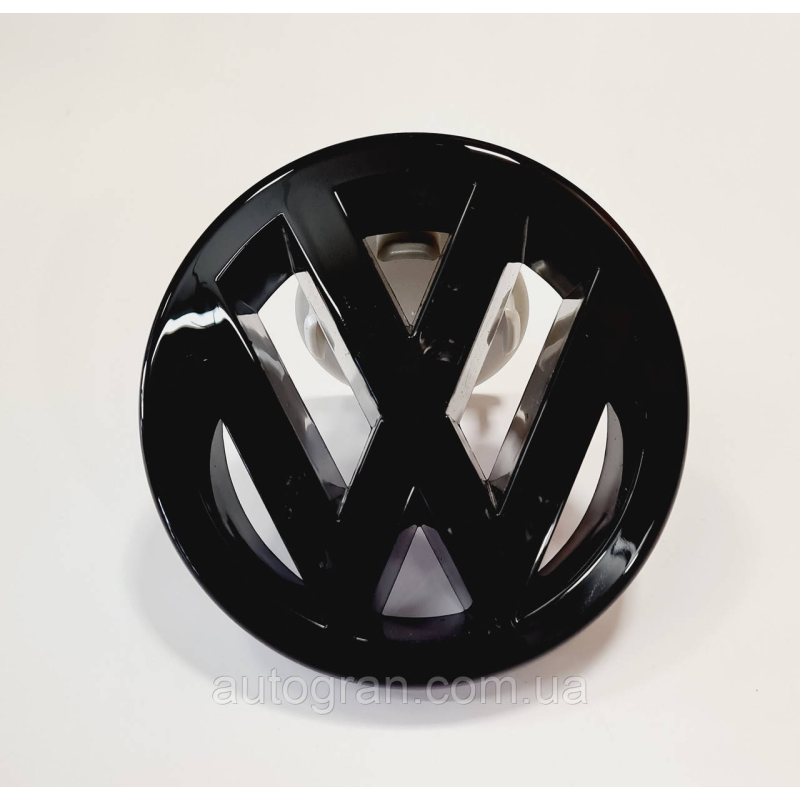 Емблема решітки радіатора VW Volkswagen Golf 5, Polo 05-09, Touran 03-06 чорна глянець