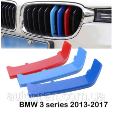 Накладка решітки радіатора BMW 3 F30 2014-2017 М-стиль (на 8 ребер решітка)