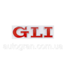Емблема кузова VW Volkswagen Jetta GLI червона тип2