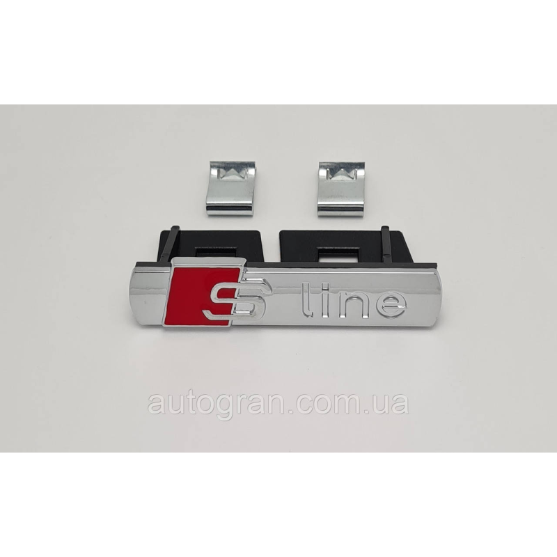 Емблема решітки Audi Sline S-line хром