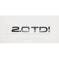 Емблема напис багажника Audi 2.0TDI чорний