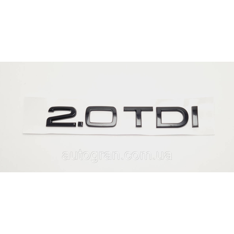 Емблема напис багажника Audi 2.0TDI чорний
