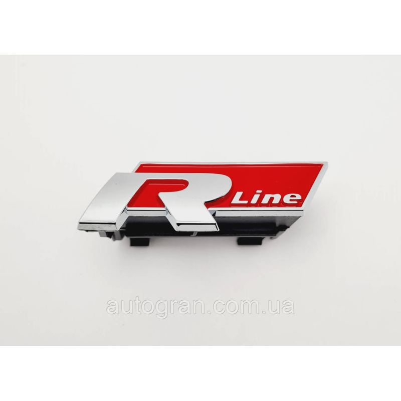 Емблема решітки радіатора VW Volkswagen Passat B8 R-line червона Rline