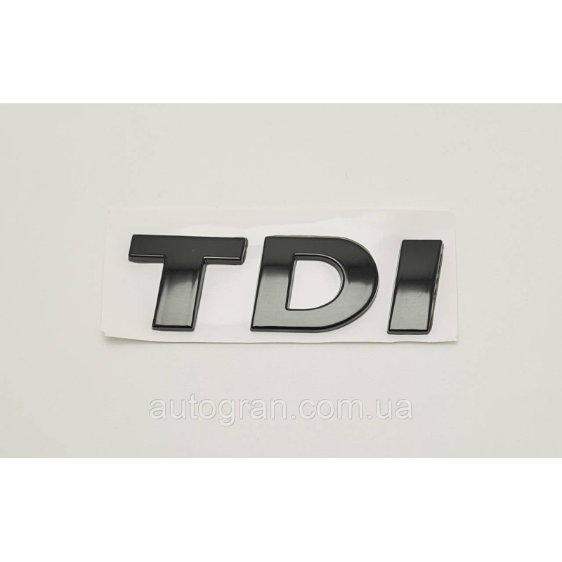 Емблема напис багажника VW Volkswagen TDI 2009-чорна