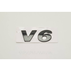 Емблема напис багажника V6 для VW Volkswagen 2009-чорна