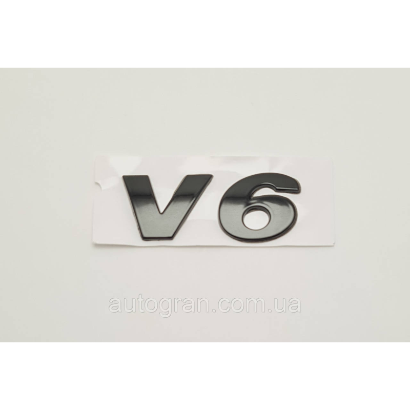 Емблема напис багажника V6 для VW Volkswagen 2009-чорна