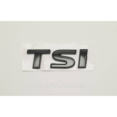 Емблема напис багажника VW Volkswagen TSI Golf Caddy T5 Tiguan Touran 2009 - чорна