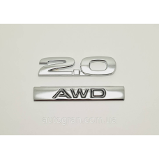 Емблема кузова 2.0 AWD Honda Toyota Mazda