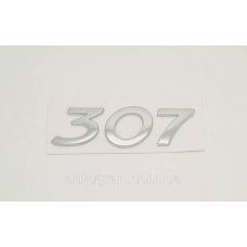 Емблема напис багажника Peugeot 307