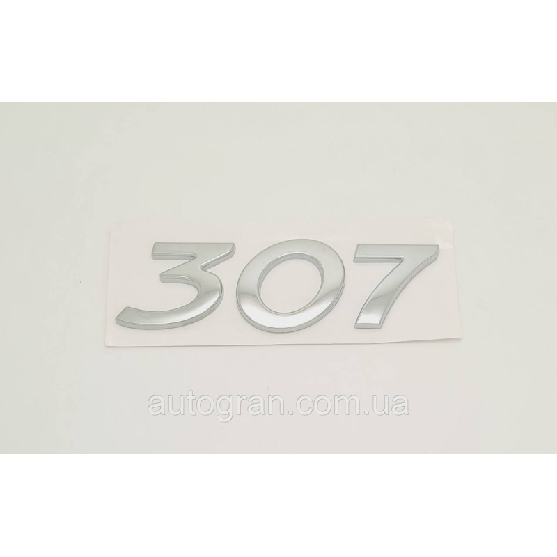 Емблема напис багажника Peugeot 307