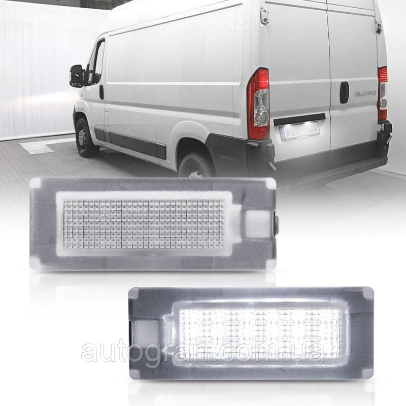 Діодна підсвітка номера Fiat Ducato Peugeot Boxer Citroen Jumper 2006-