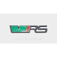 Емблема напис багажника Skoda VRS чорний