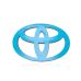 Емблема решітки радіатора Toyota 190мм*130мм чорний глянець