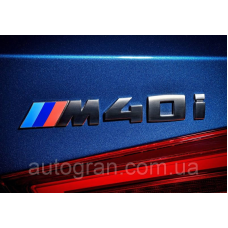 Емблема напис багажника BMW M40i чорний