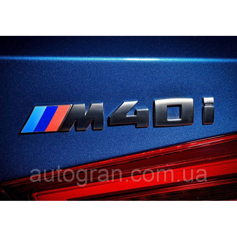 Емблема напис багажника BMW M40i чорний