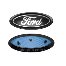 Емблема решітки радіатора Ford Focus 2011- чорна/хром