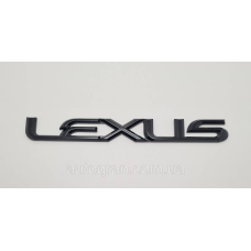 Емблема напис багажника Lexus чорний