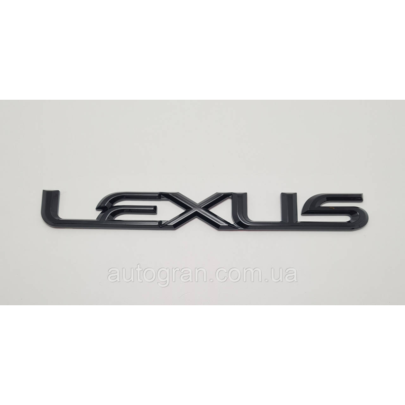 Емблема напис багажника Lexus чорний