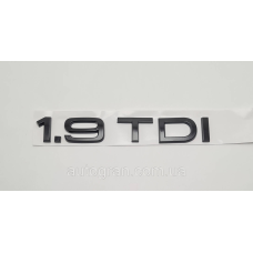 Емблема напис багажника Audi 1.9TDI чорний