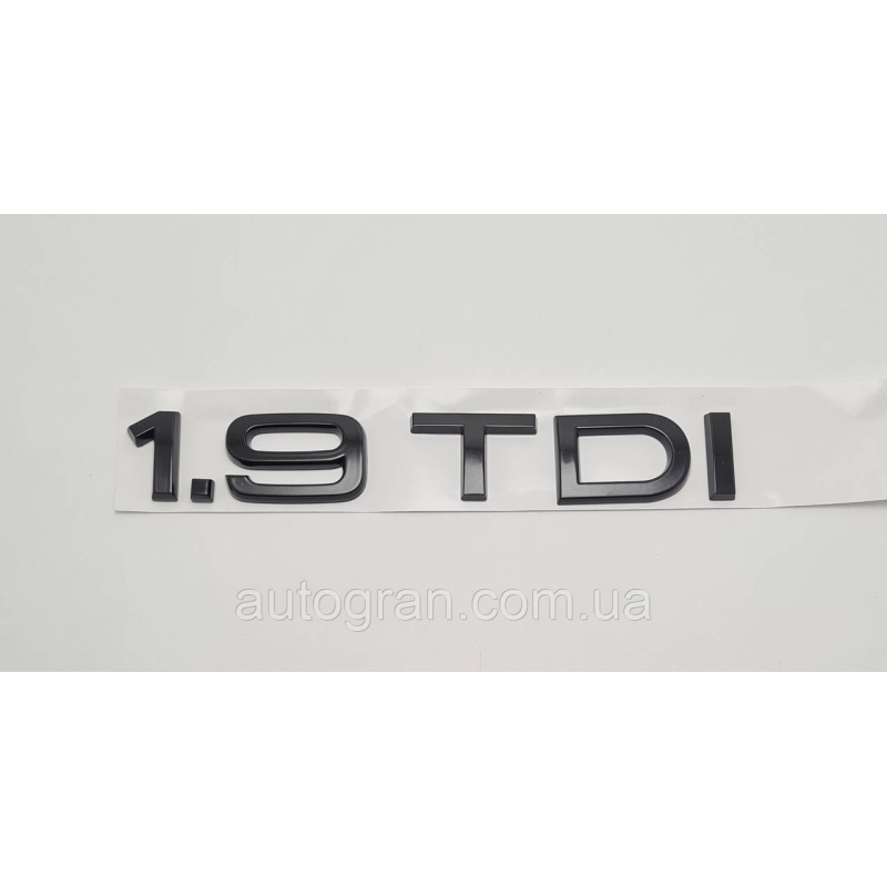 Емблема напис багажника Audi 1.9TDI чорний