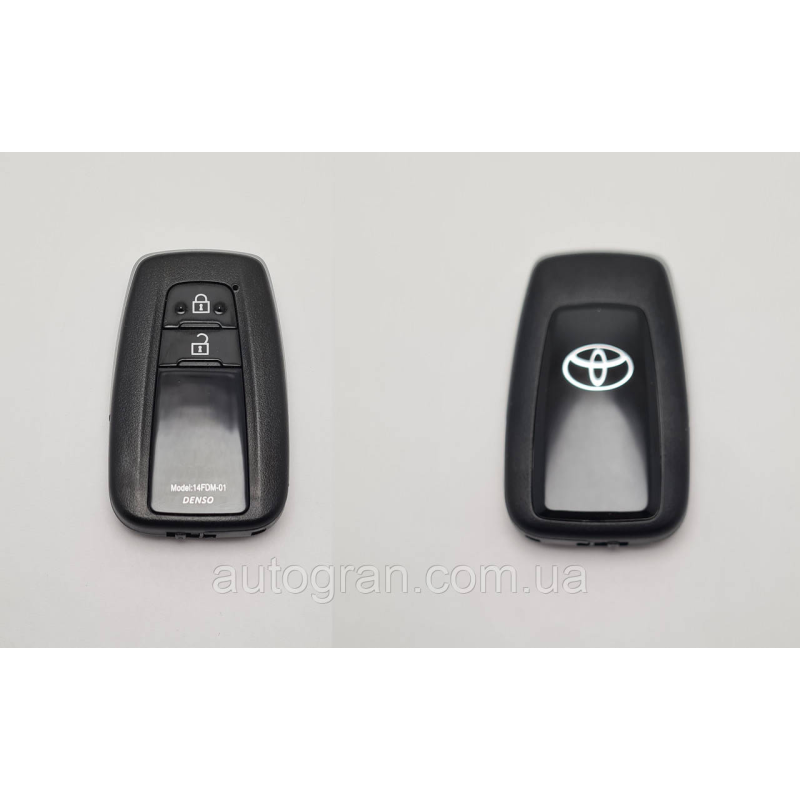 Корпус смарт ключа Toyota Avensis Auris CHR Corolla Camry Land Cruiser Highlander 2 кнопки