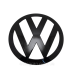 Емблема решітки радіатора VW Volkswagen Transporter T5 2003-2009 7H0853601
